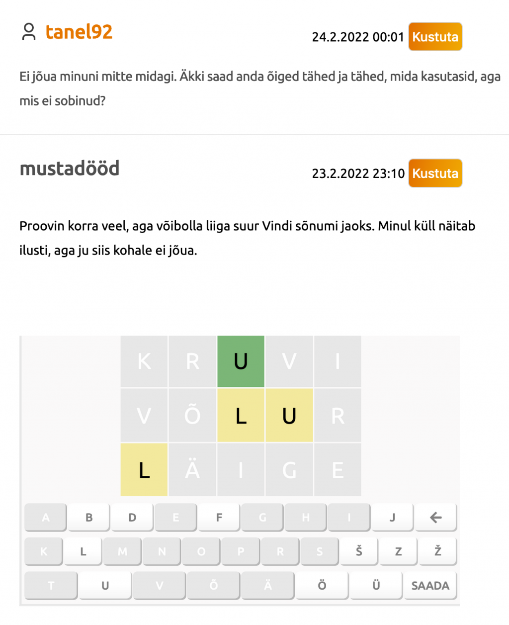 Screenshot 2022-02-24 at 13-15-52 Minu vestlused kasutajaga tanel92 - Vint ee.png Screenshot 2022-02-24 at 13-15-52 Minu vestlused kasutajaga tanel92 - Vint ee.png